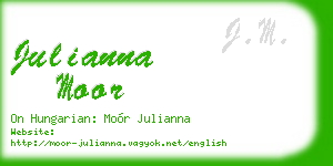 julianna moor business card