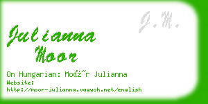 julianna moor business card
